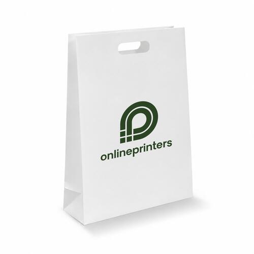 Papiertragetasche mit Stanzgriff CLASSIC im Vierfarbdruck von ReflexPrinting