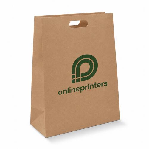 Shopper di carta con maniglia fustellata STANDARD stampato in quadricromia da ReflexPrinting